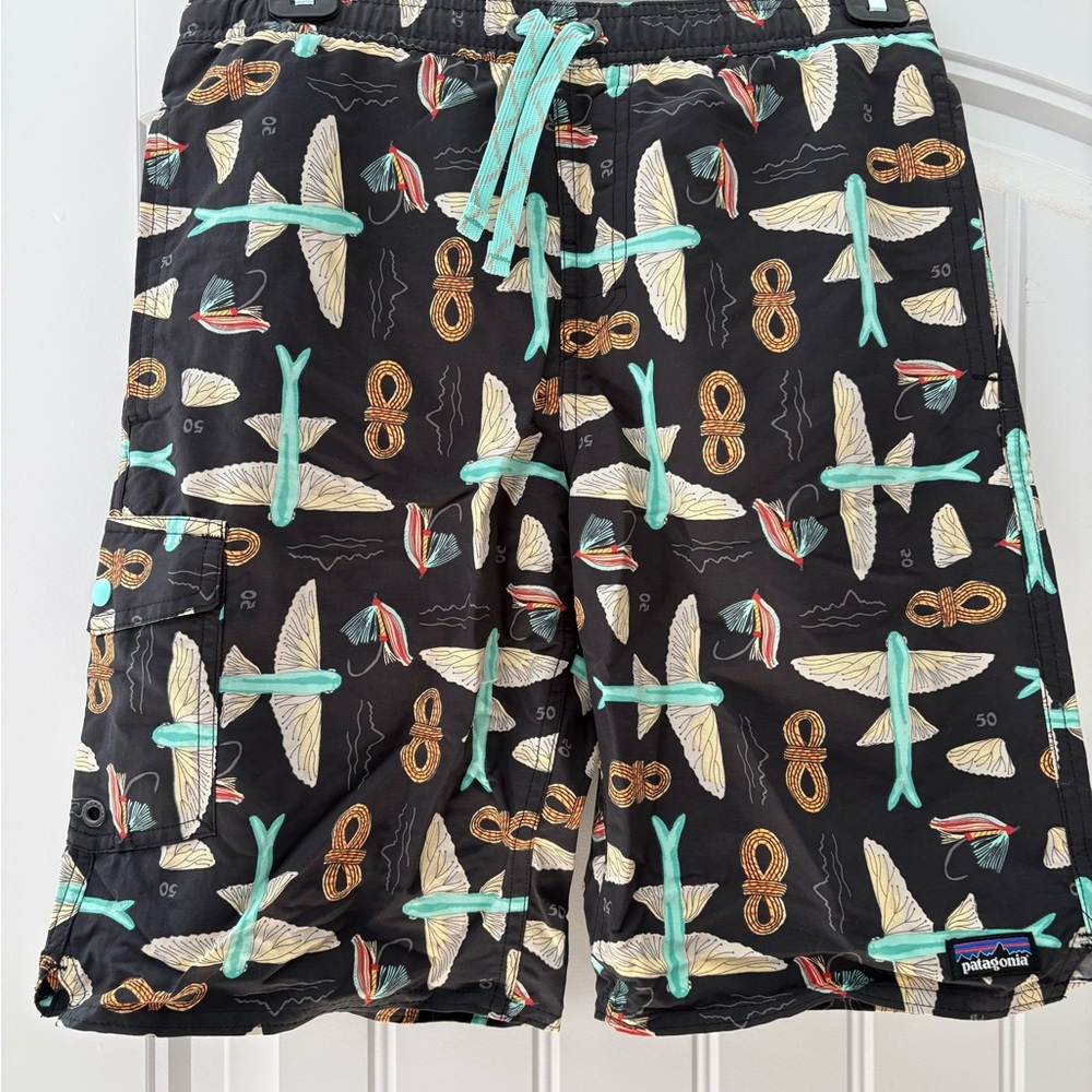 Patagonia Black baggies board shorts Kids Swim Trunks
